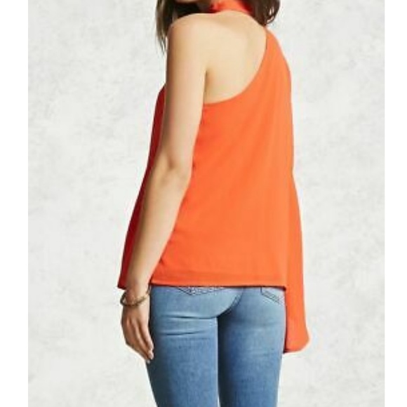 One-shoulder choker top - Picture 2 of 6